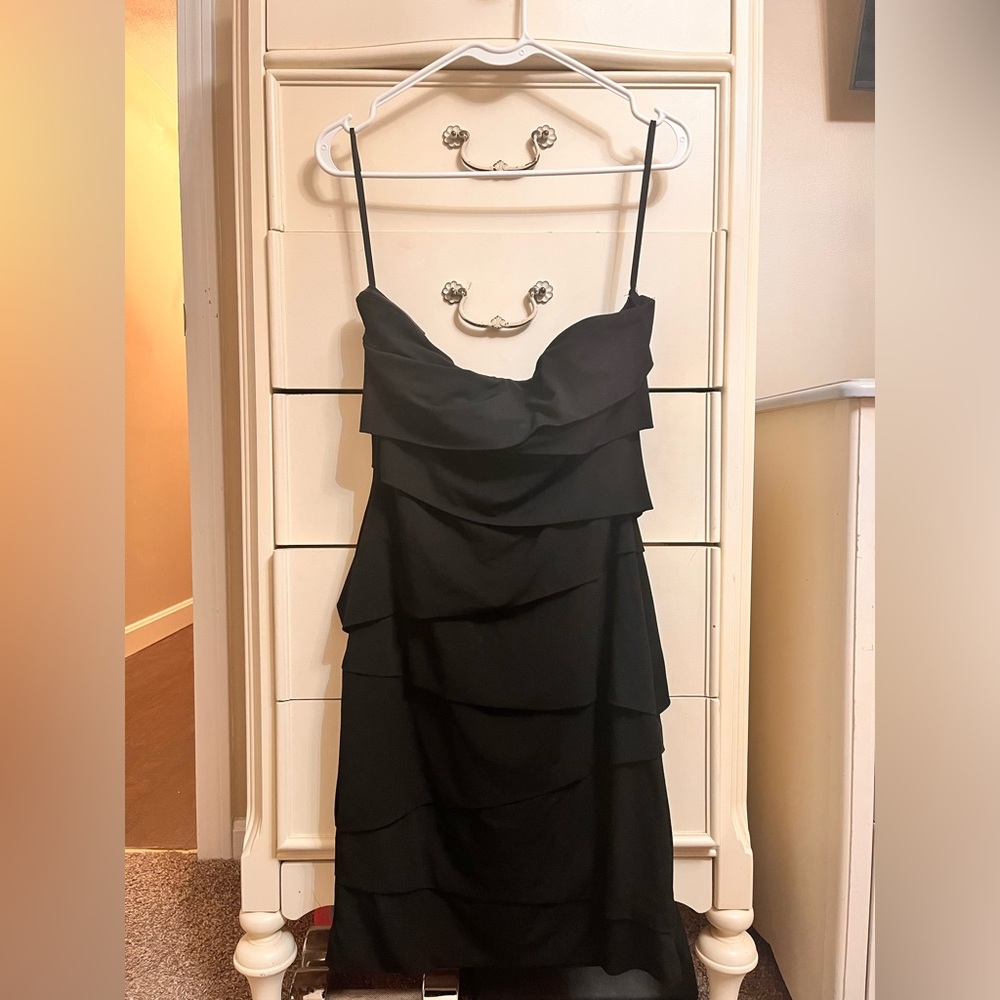 Black Strapless Cocktail Dress from White House Black Market (Size 10)